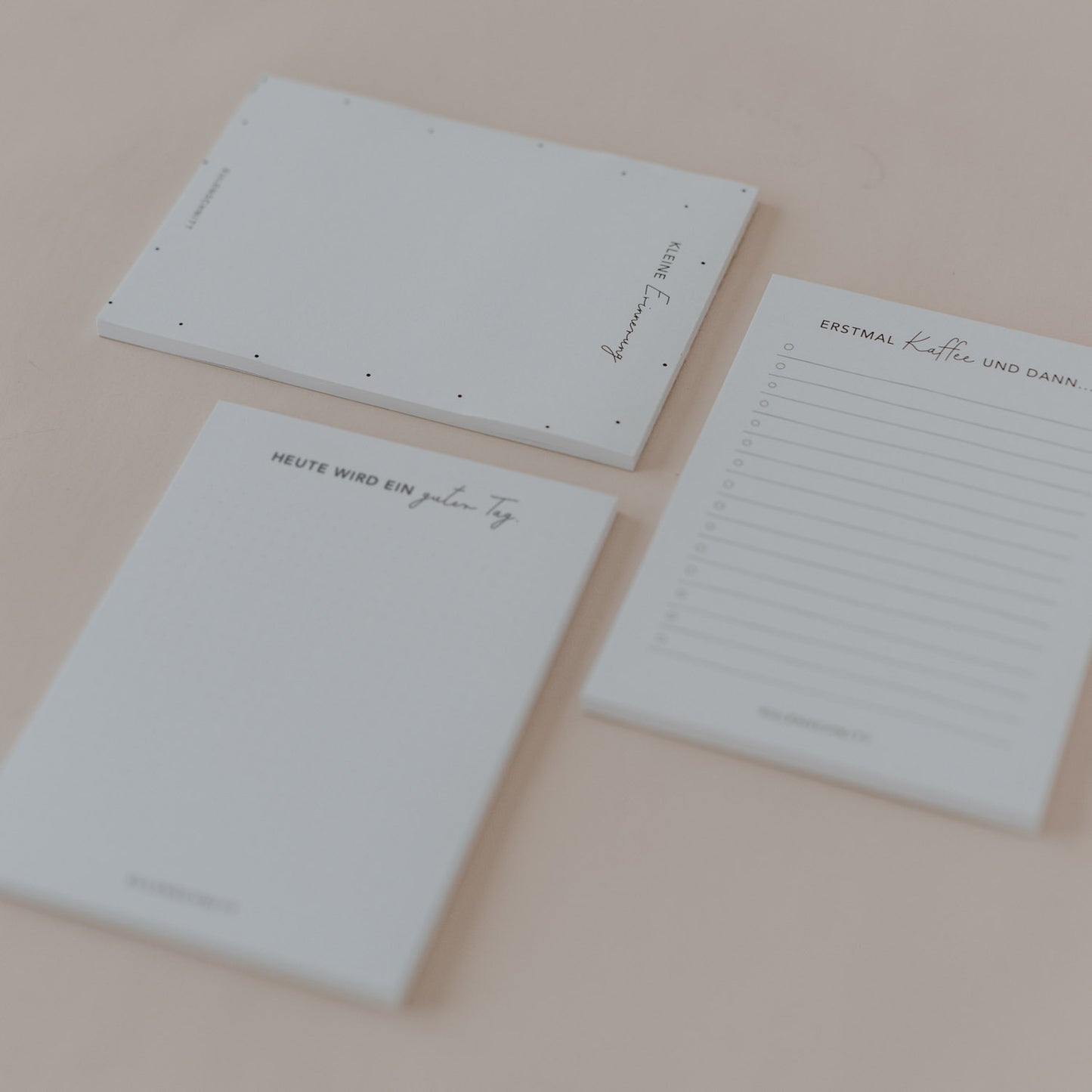 Notepads Erstmal Kaffee 3-piece Set A6