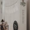 Größenangaben auf der Verpackung des Eulenschnitt Socken-Adventskalenders für Paare