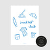 Schlichte Ansicht vom Breakfast club-Poster zum Download in verschiedenen Formaten.