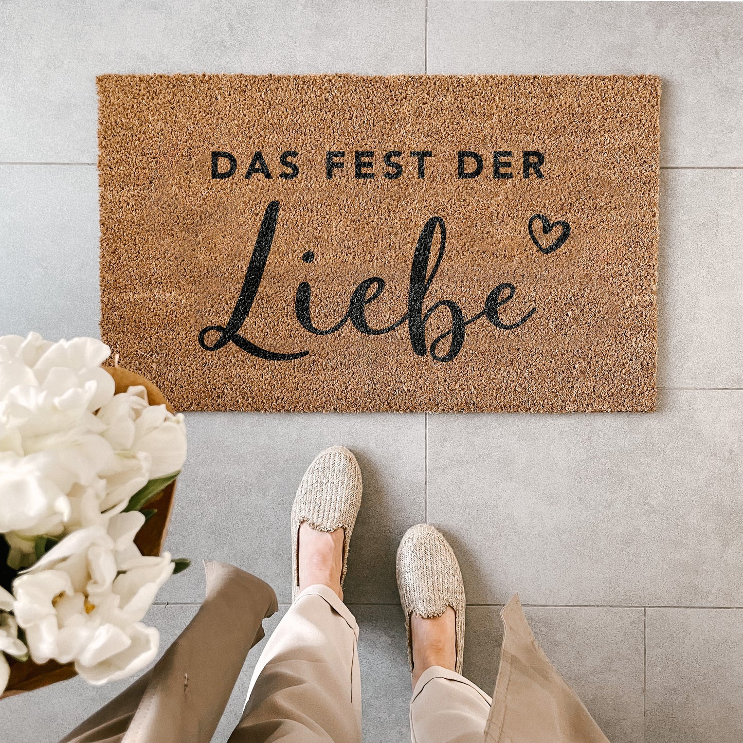 Kokos Fußmatte Fest der Liebe