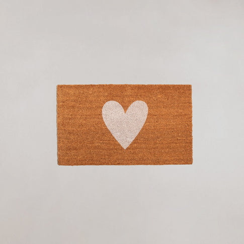 Kokos Fußmatte Herz | Eulenschnitt 