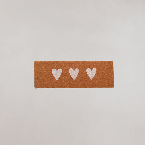 Kokos Fußmatte Kleine Herzen | Eulenschnitt 