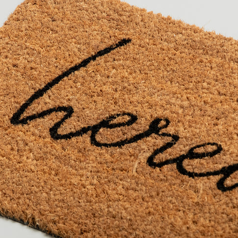 Kleine Kokosmatte Hereinspaziert 75 x 25 | Eulenschnitt 