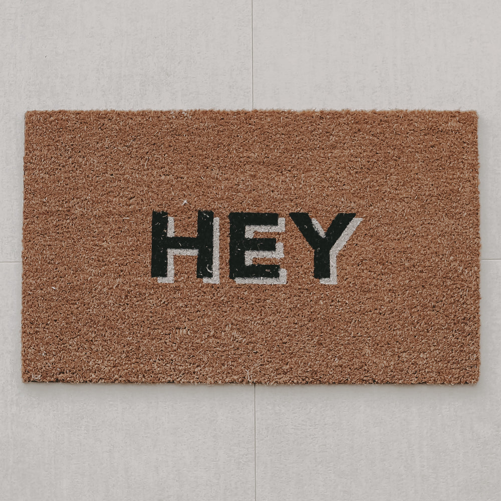 Kokos Fußmatte Hey | Eulenschnitt 
