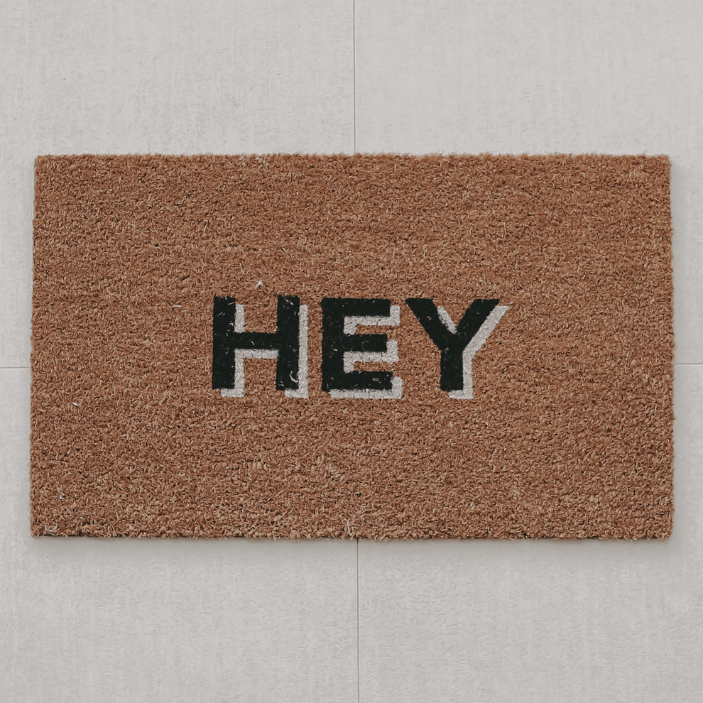 Kokos Fußmatte Hey | Eulenschnitt 
