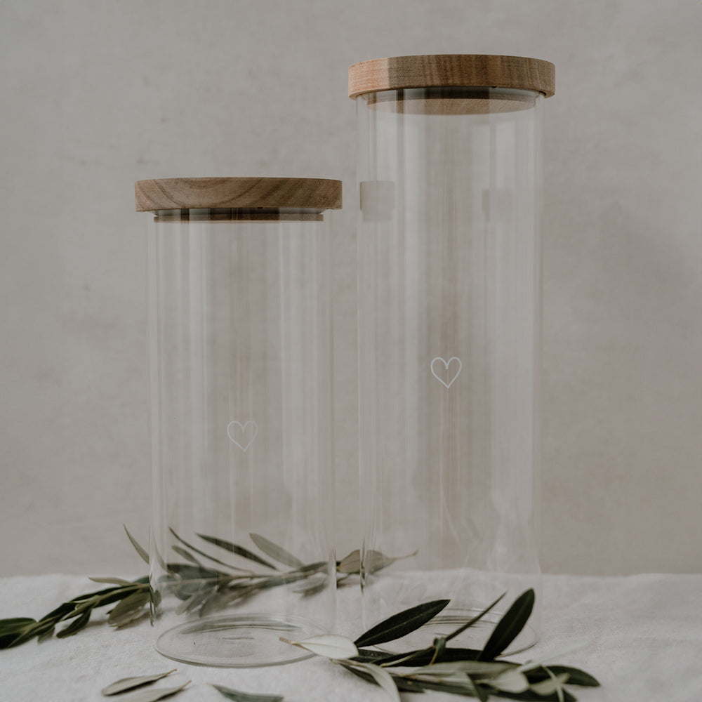 Vorratsglas Herz 25 cm | Eulenschnitt 