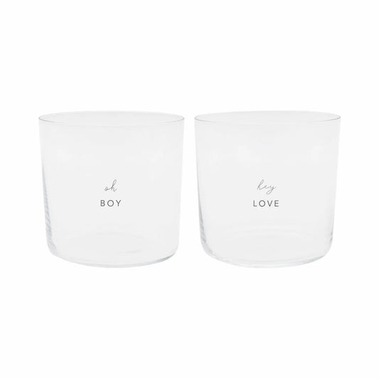 Bicchiere da bere set da 2 Boy & Love