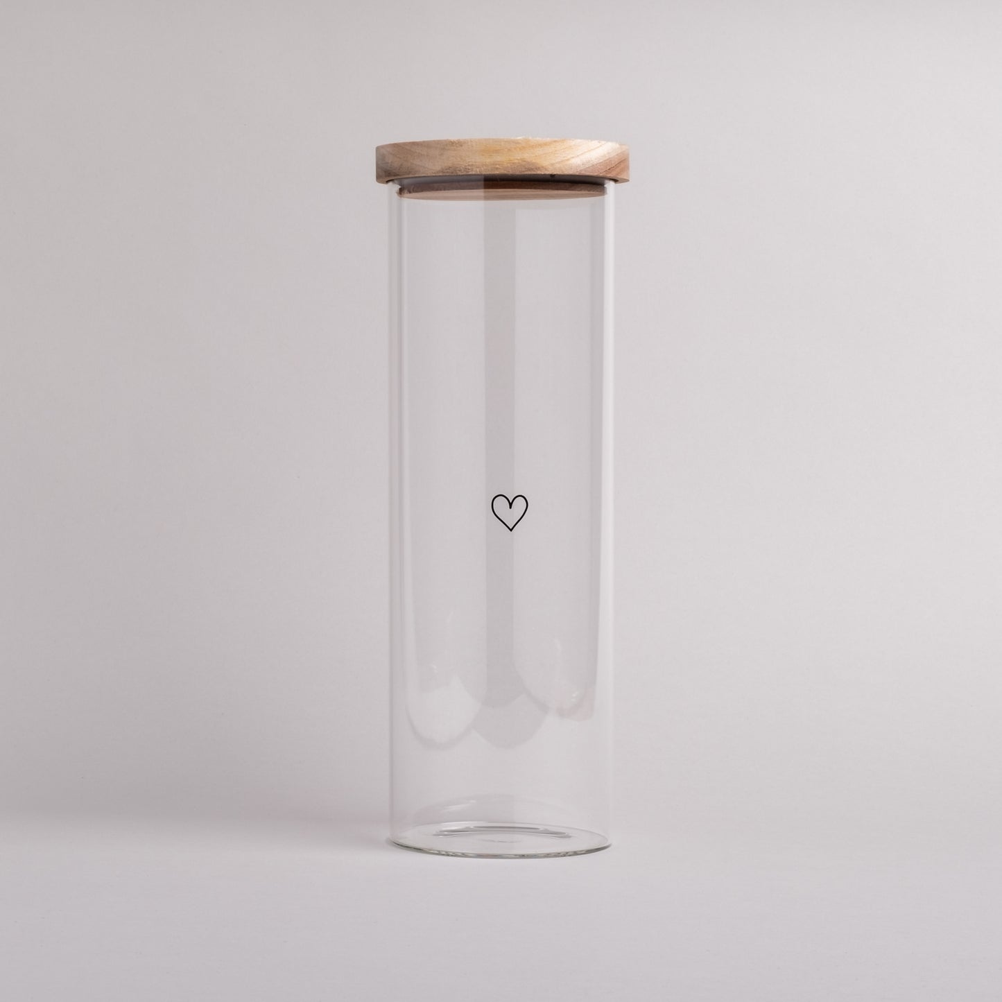 Vorratsglas Herz schwarz 31 cm | Eulenschnitt 