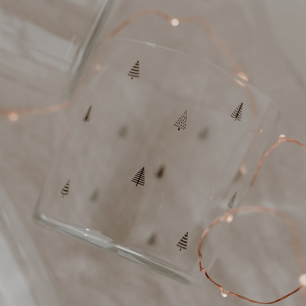 Verre à boire sapin noir