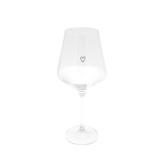 Calice da vino a forma di cuore 490 ml