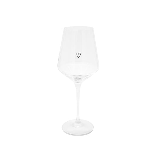 Calice da vino a forma di cuore 390 ml
