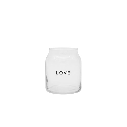 Vaso in vetro piccolo Love