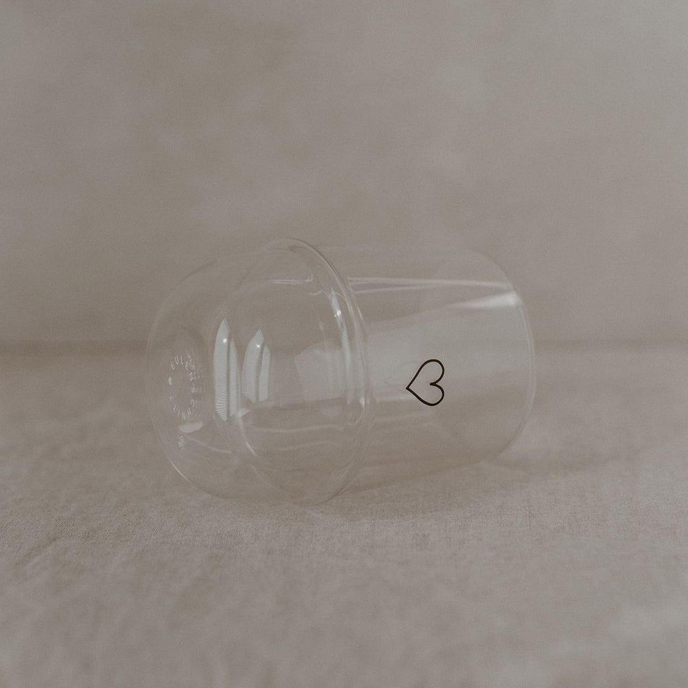 Verre double paroi 300ml cœur