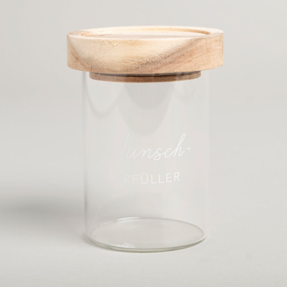 Mini Vorratsglas Wunscherfüller 9 cm | Eulenschnitt 