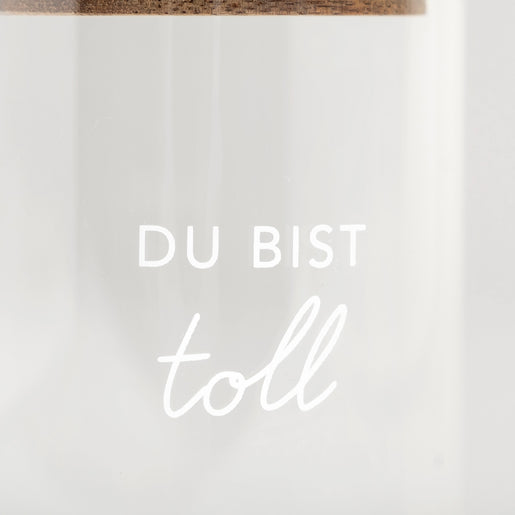 Mini Vorratsglas Du bist toll 9 cm | Eulenschnitt 