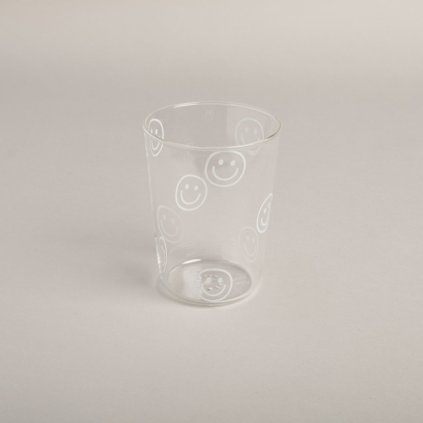 Trinkglas Smileys weiß | Eulenschnitt 
