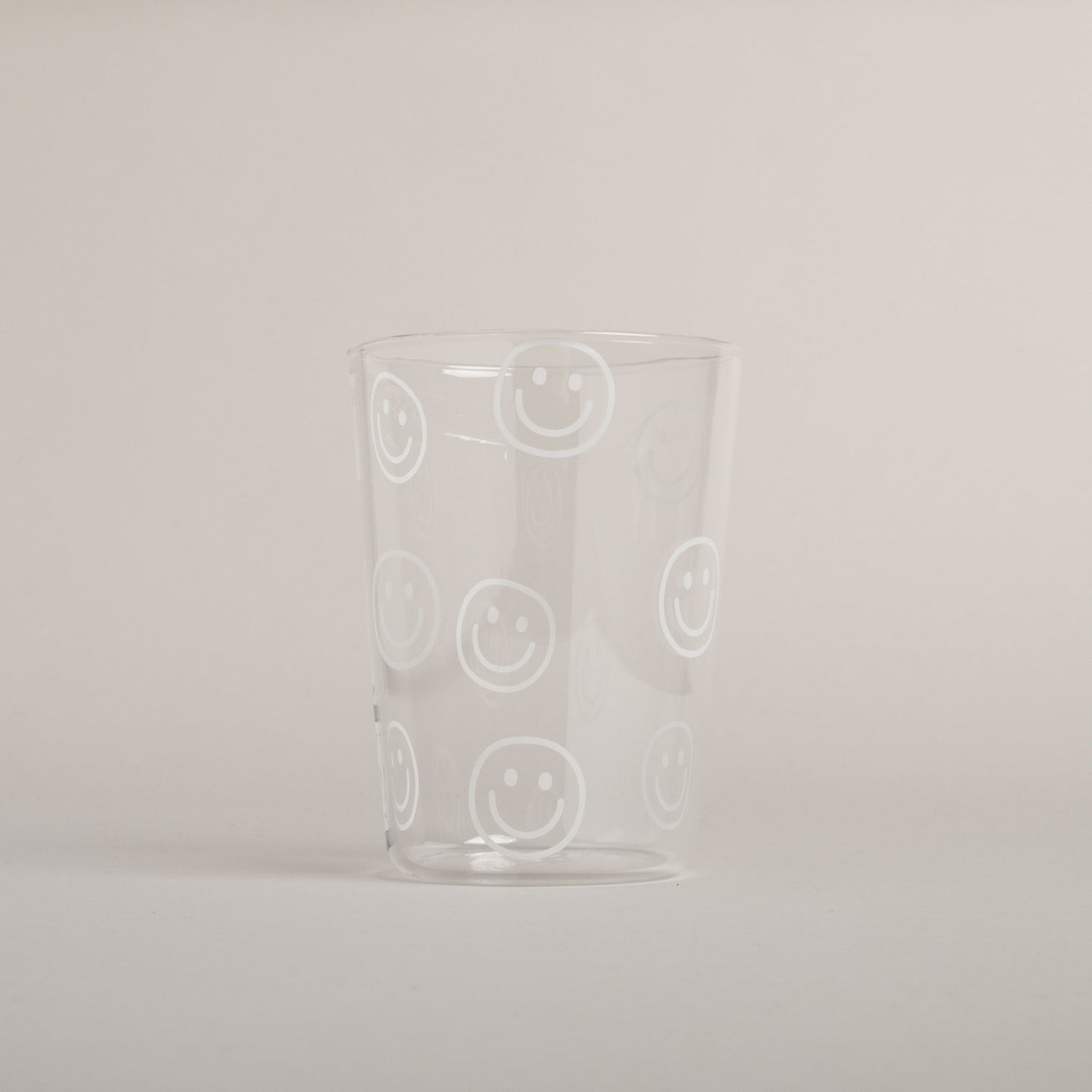 Trinkglas Smileys weiß | Eulenschnitt 