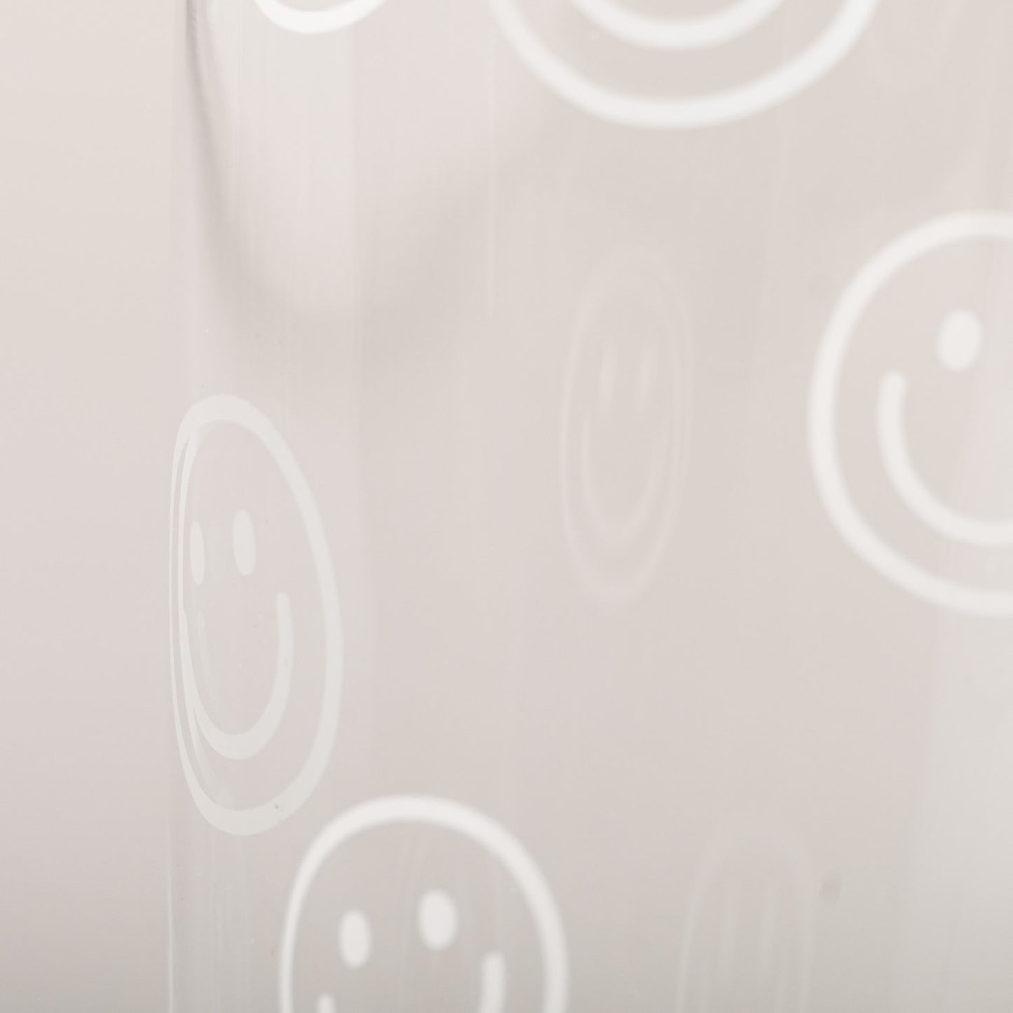 Trinkglas Smileys weiß | Eulenschnitt 