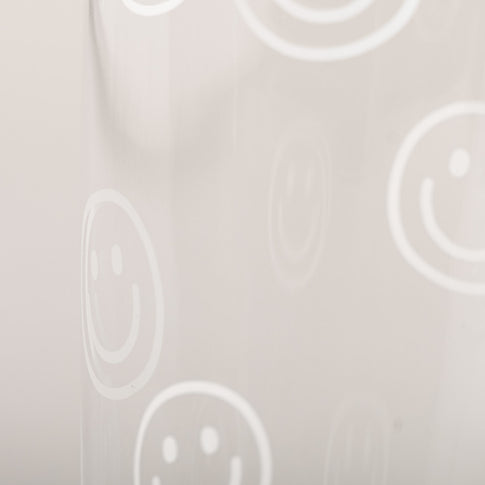 Trinkglas Smileys weiß | Eulenschnitt 