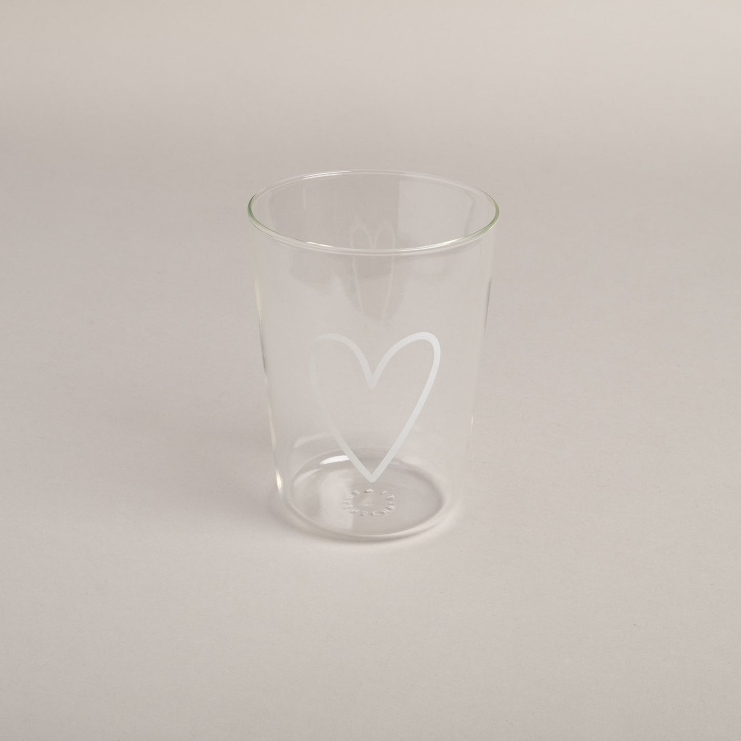 Trinkglas Herz weiß | Eulenschnitt 