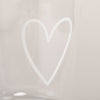 Trinkglas Herz weiß | Eulenschnitt 