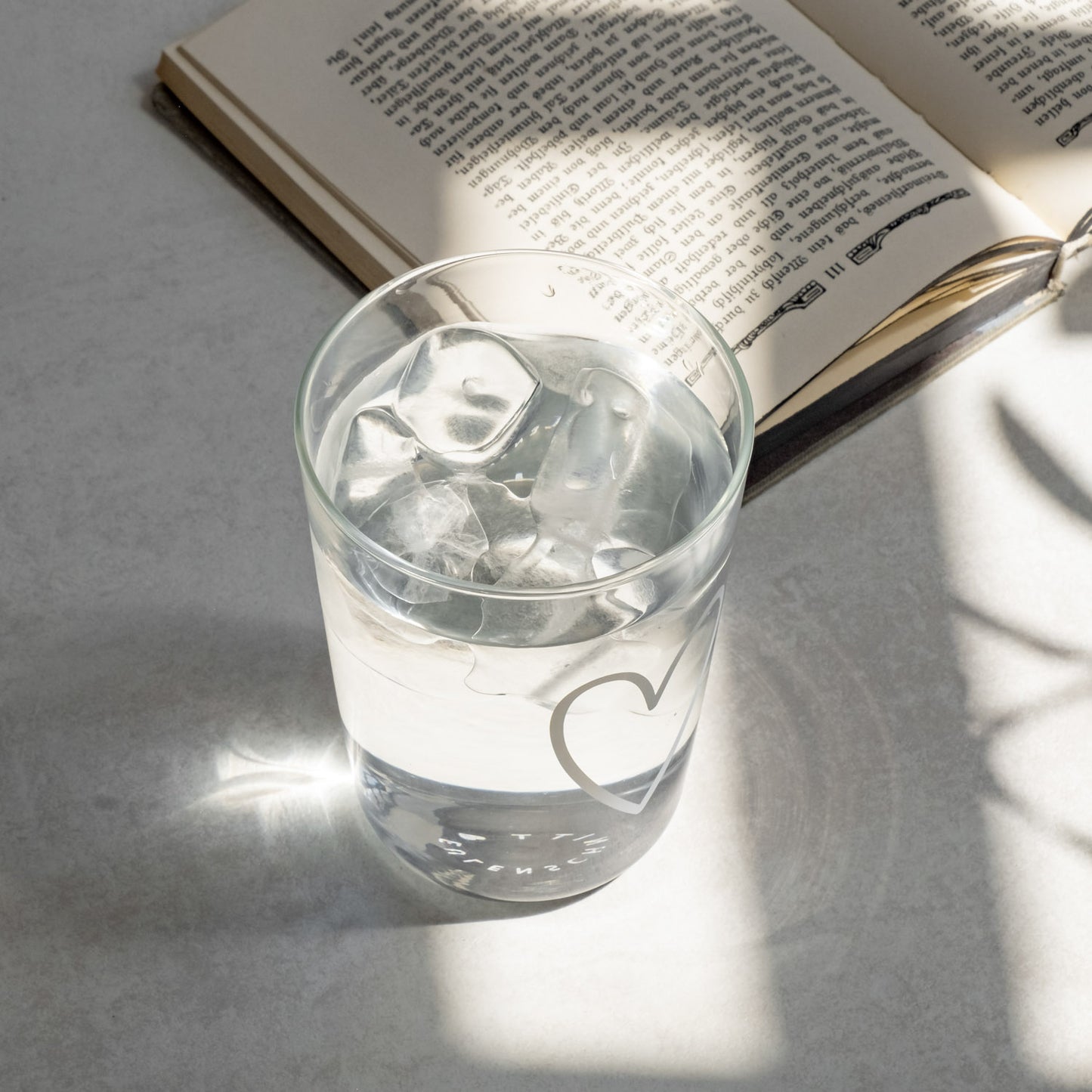 Trinkglas Herz weiß | Eulenschnitt 