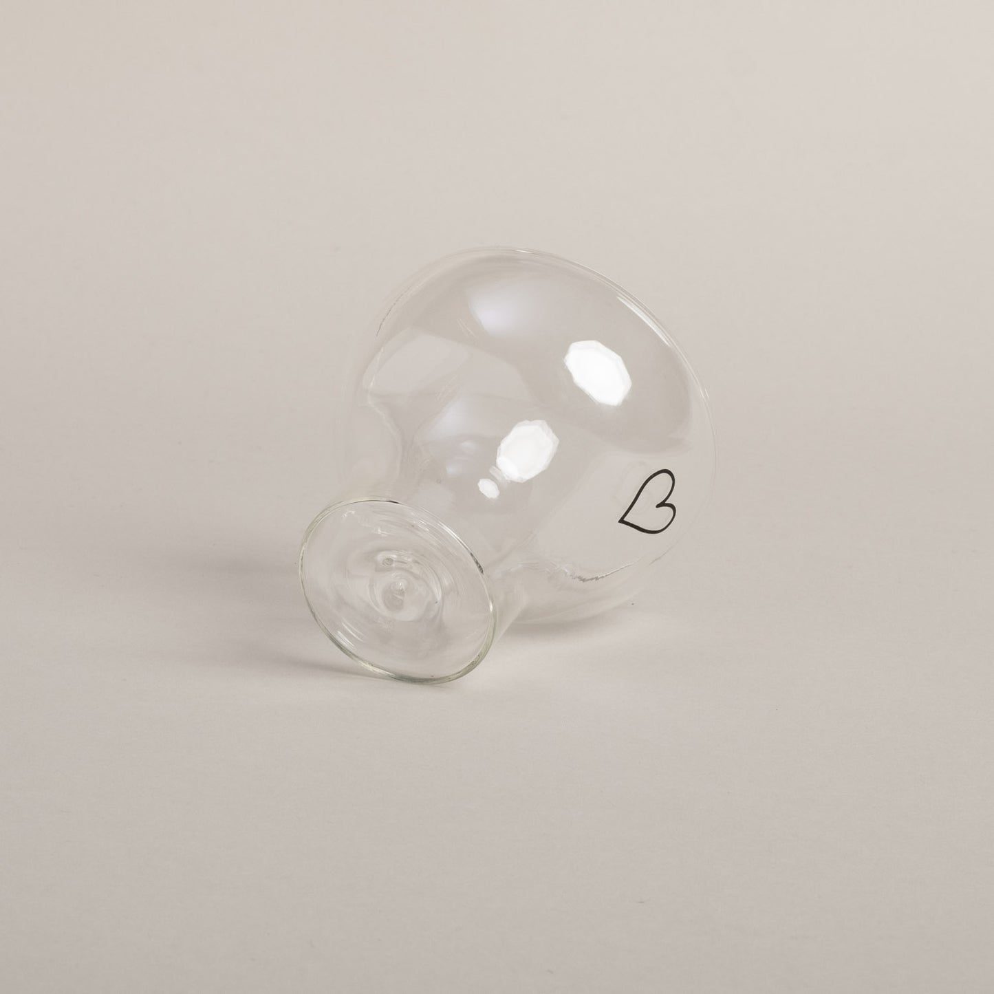 Verre à double paroi en forme de cœur 100ml