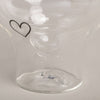Verre à double paroi en forme de cœur 100ml