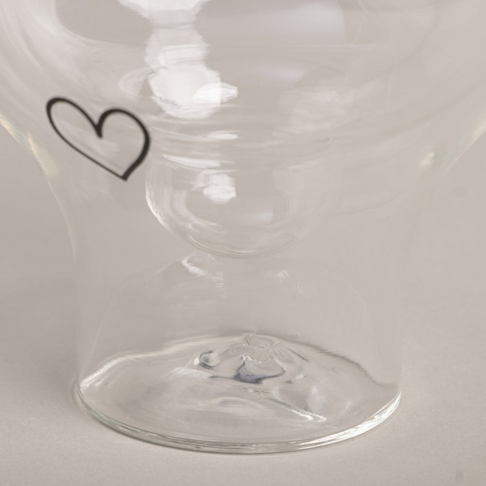 Verre à double paroi en forme de cœur 100ml