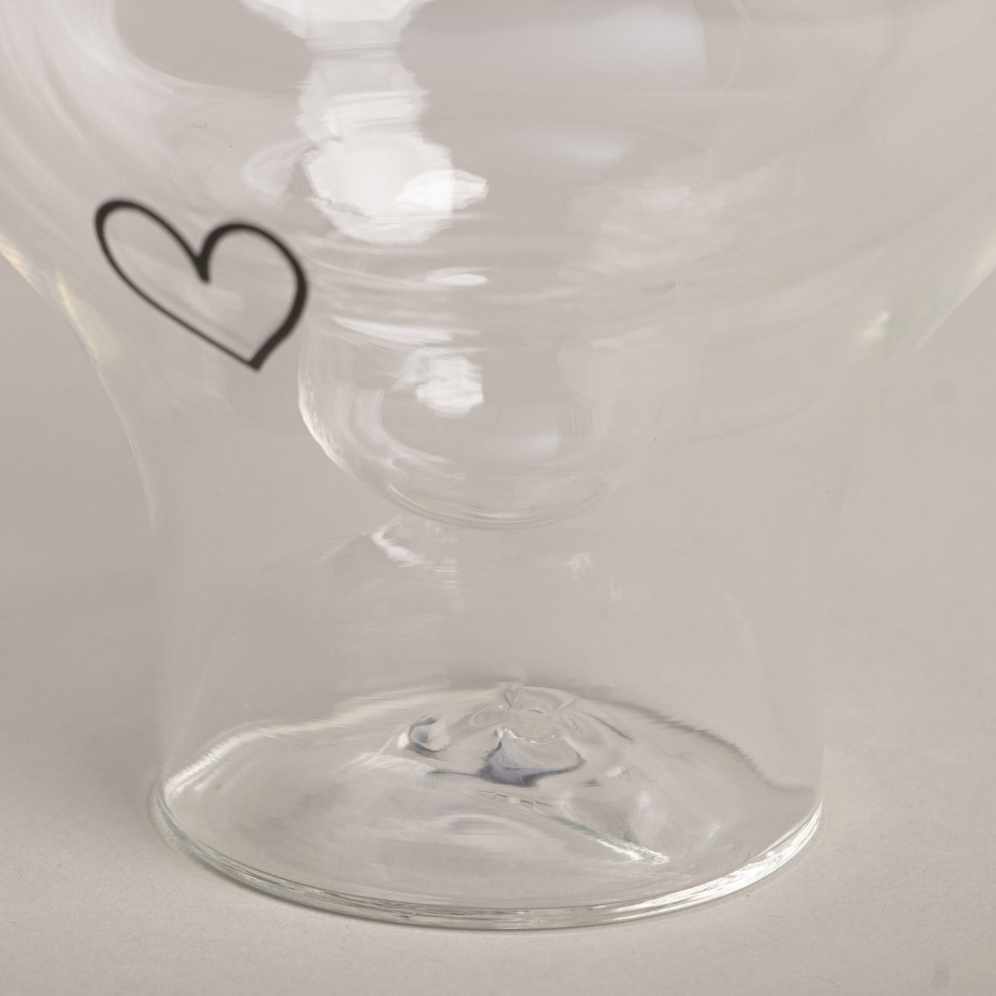 Verre à double paroi en forme de cœur 100ml
