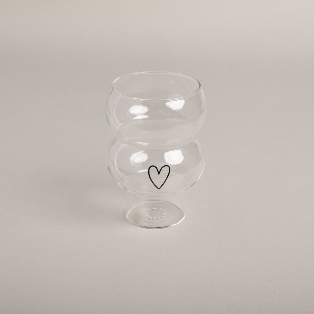 Double Bubble Glas Herz | Eulenschnitt 