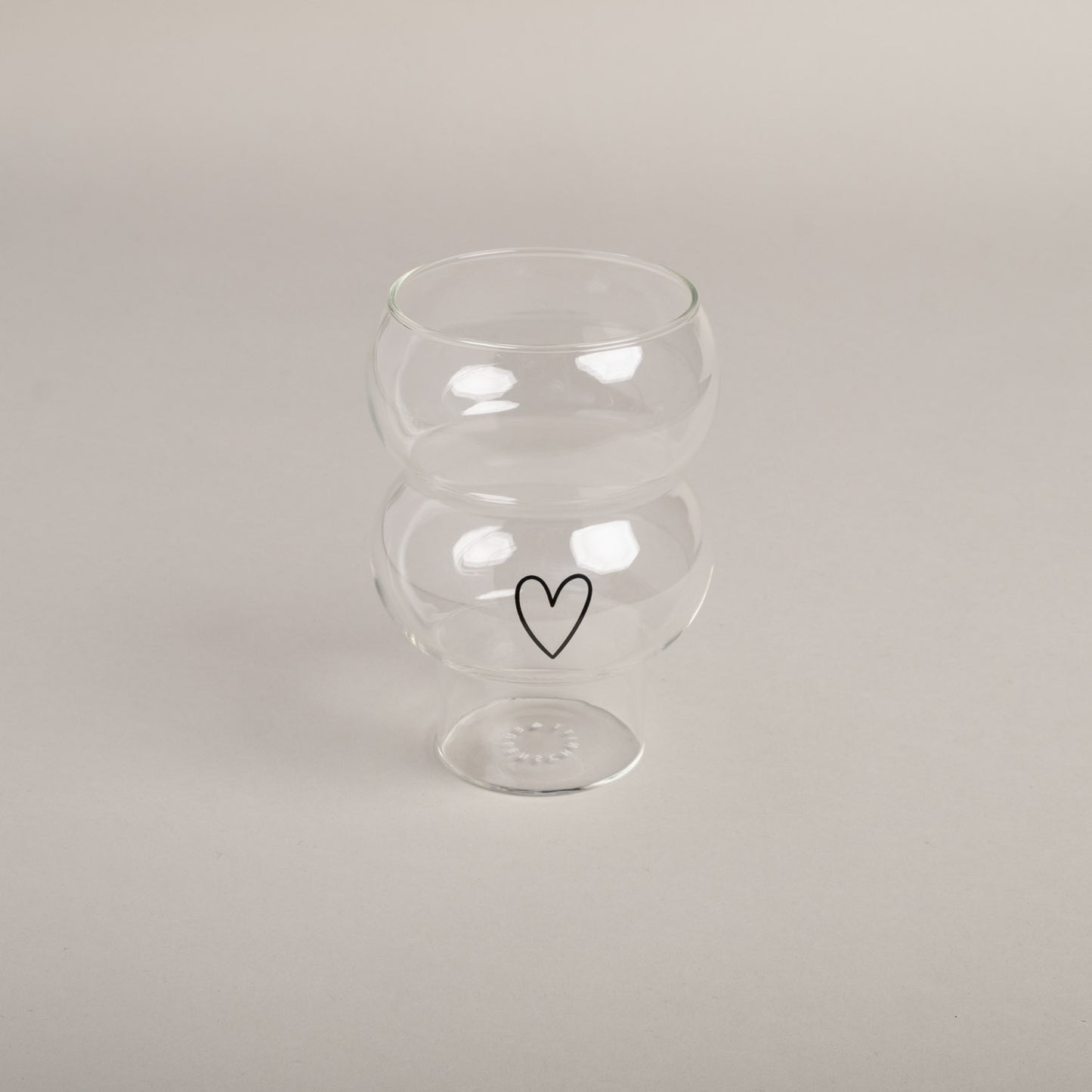 Double Bubble Glas Herz | Eulenschnitt 