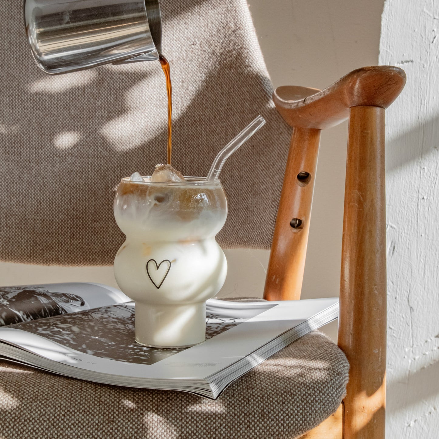 Double Bubble Glas Herz | Eulenschnitt 