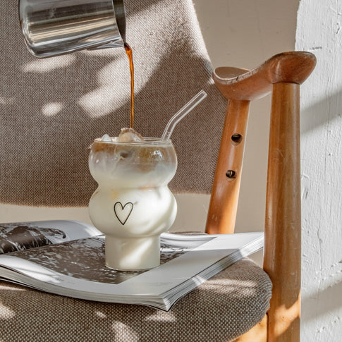 Double Bubble Glas Herz | Eulenschnitt 