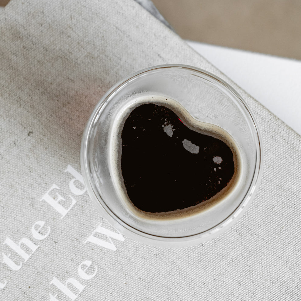 Doppelwandiges Herzglas Herz 200ml | Eulenschnitt 