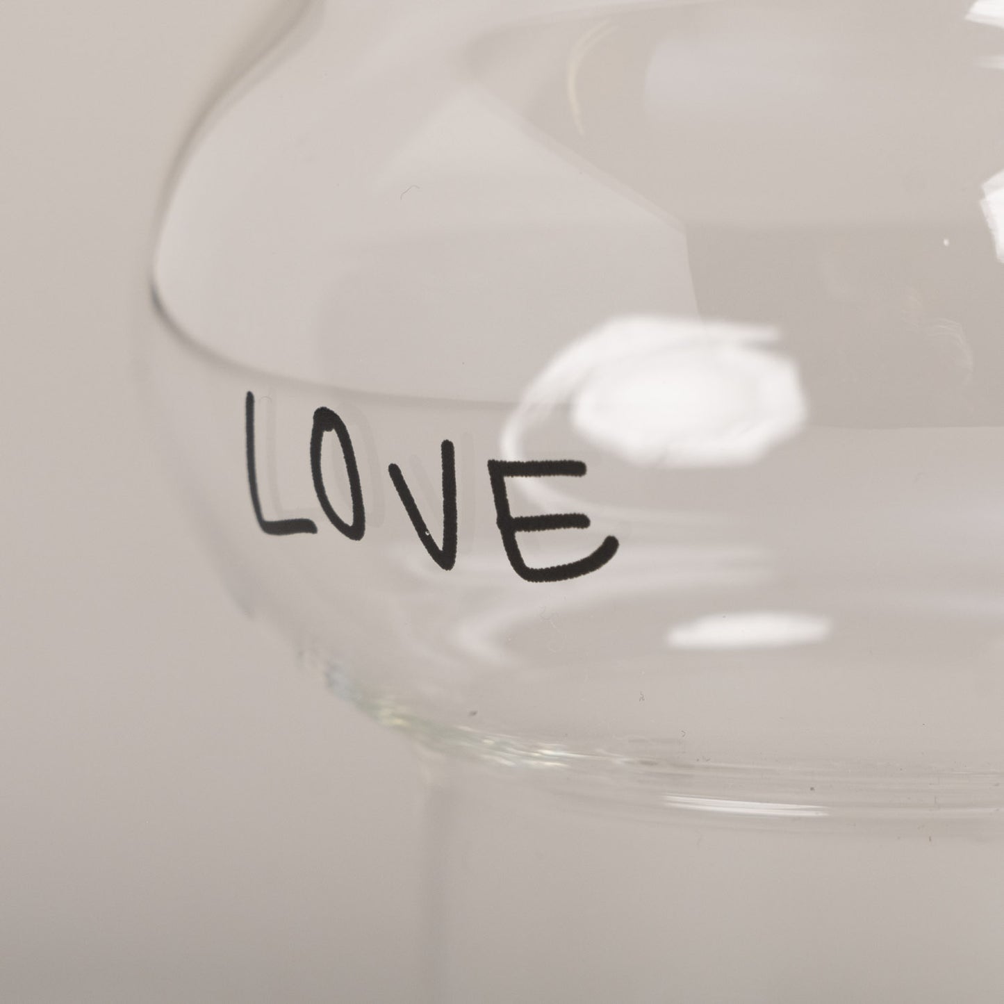 Double Bubble Glas Love