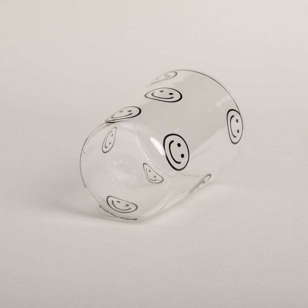 Trinkglas Smileys schwarz | Eulenschnitt 