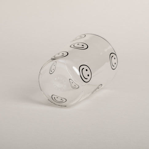 Trinkglas Smileys schwarz | Eulenschnitt 