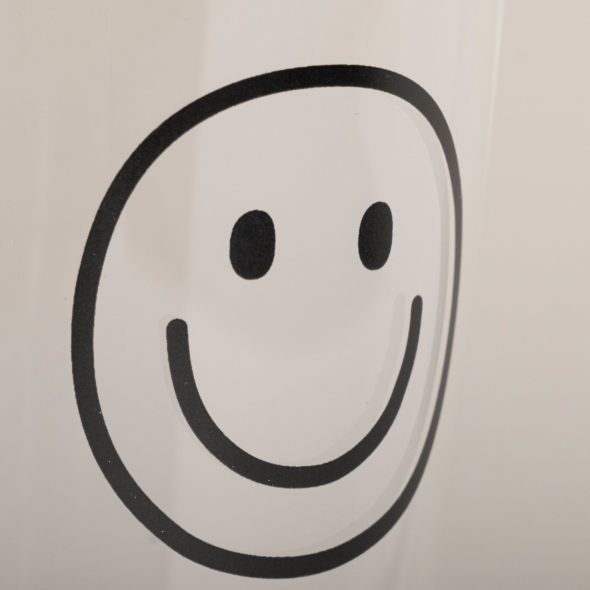 Trinkglas Smiley schwarz