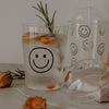 Trinkglas Smiley schwarz | Eulenschnitt 