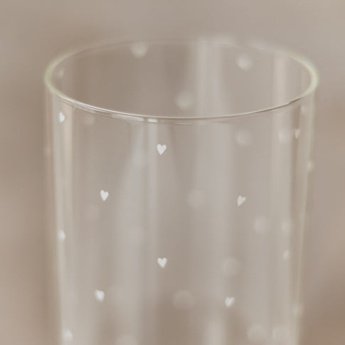 Vorratsglas Herzen 31 cm weiß