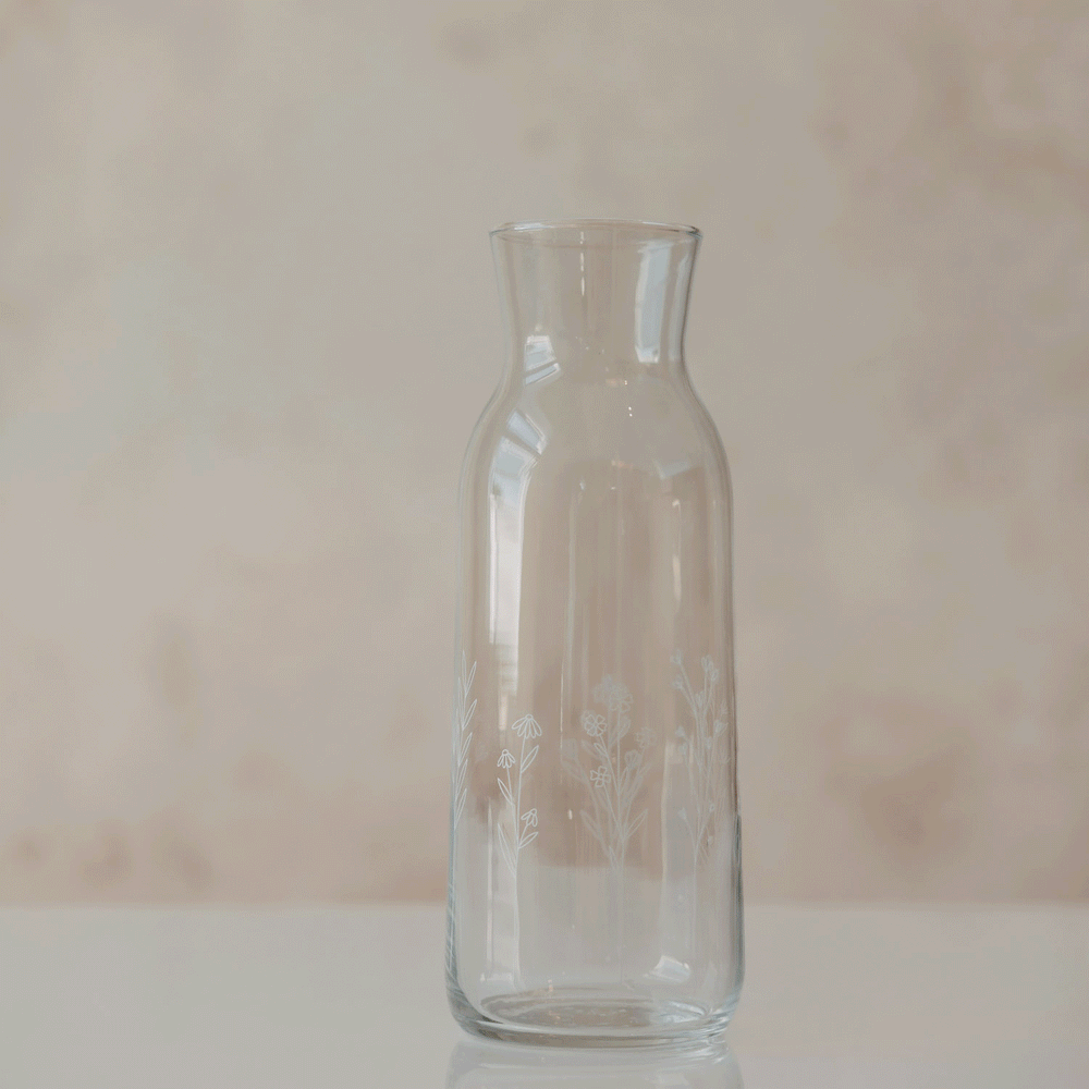 Carafe Prairie fleurie