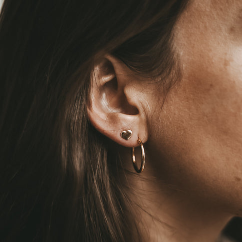 Creole Nele Gold 2 cm | Eulenschnitt 