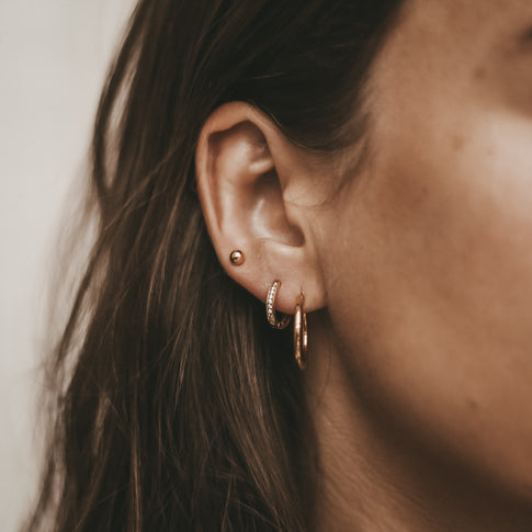 Creole Nele Gold 2 cm | Eulenschnitt 