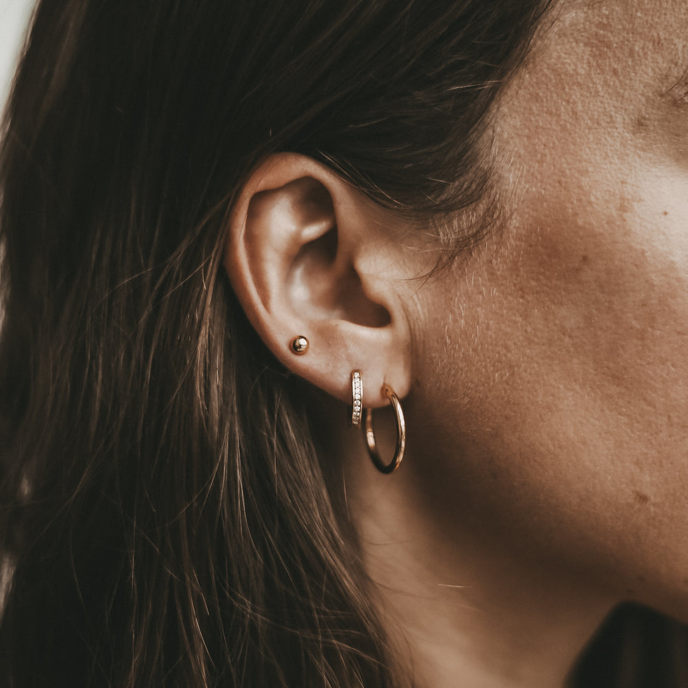 Creole Nele Gold 2 cm | Eulenschnitt 