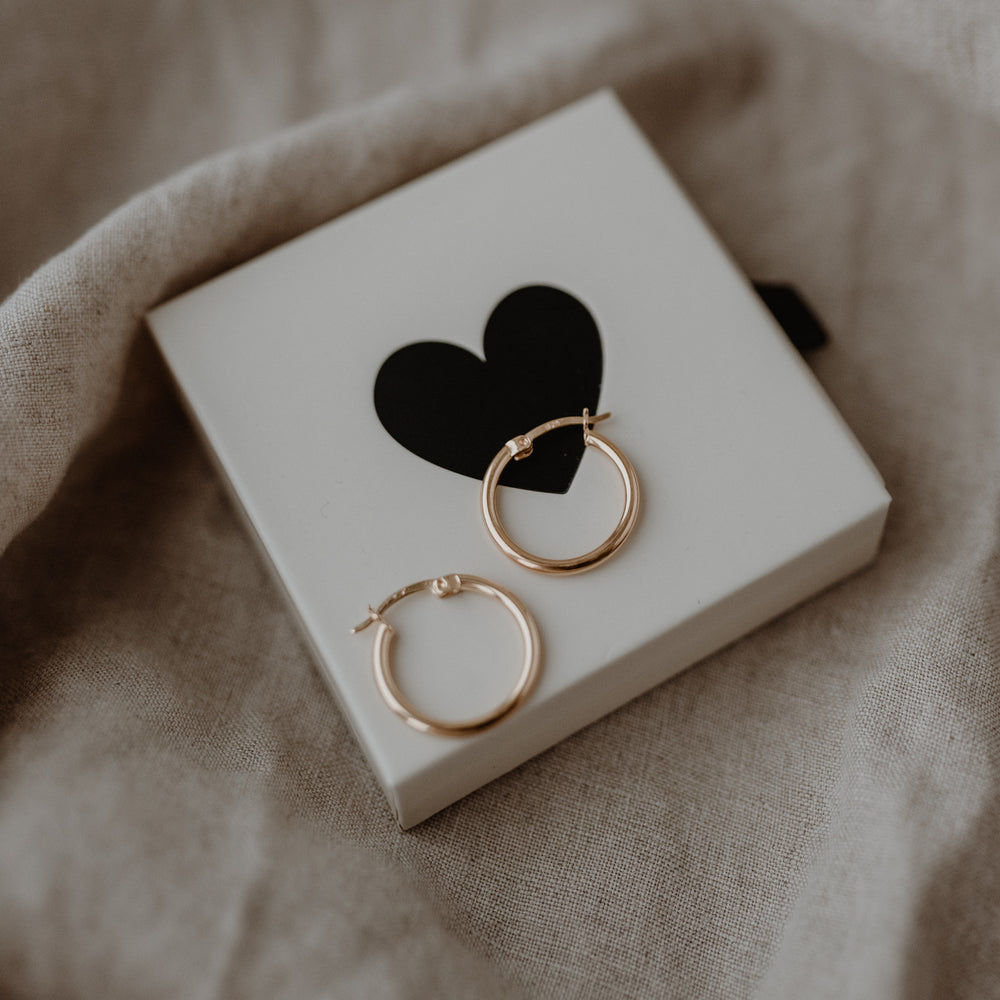 Creole Nele Gold 2 cm | Eulenschnitt 