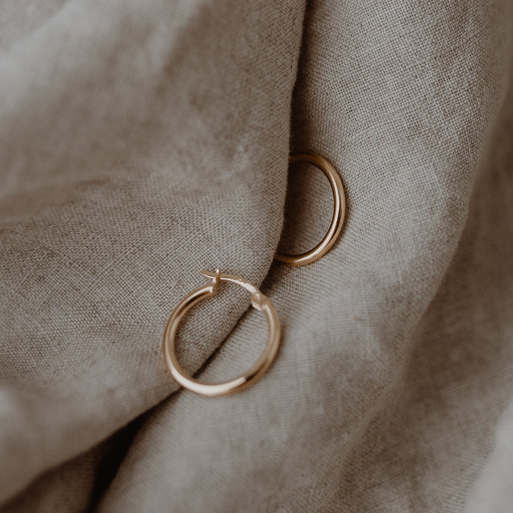 Creole Nele Gold 2 cm | Eulenschnitt 