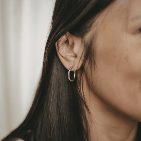 Créole Nele Silber 2 cm