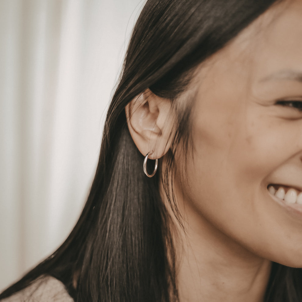 Créole Nele Silber 2 cm