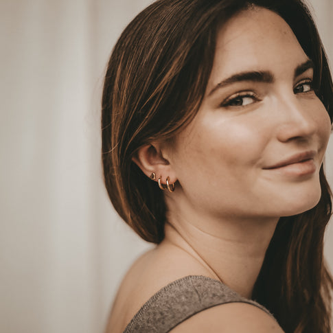 Creole Nele Gold 1,4 cm | Eulenschnitt 